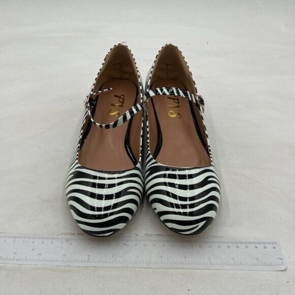 FYS Women Round Toe Mary Janes Cute Slim Strap Ballet Flats Comfy Walking School - Picture 3 of 8